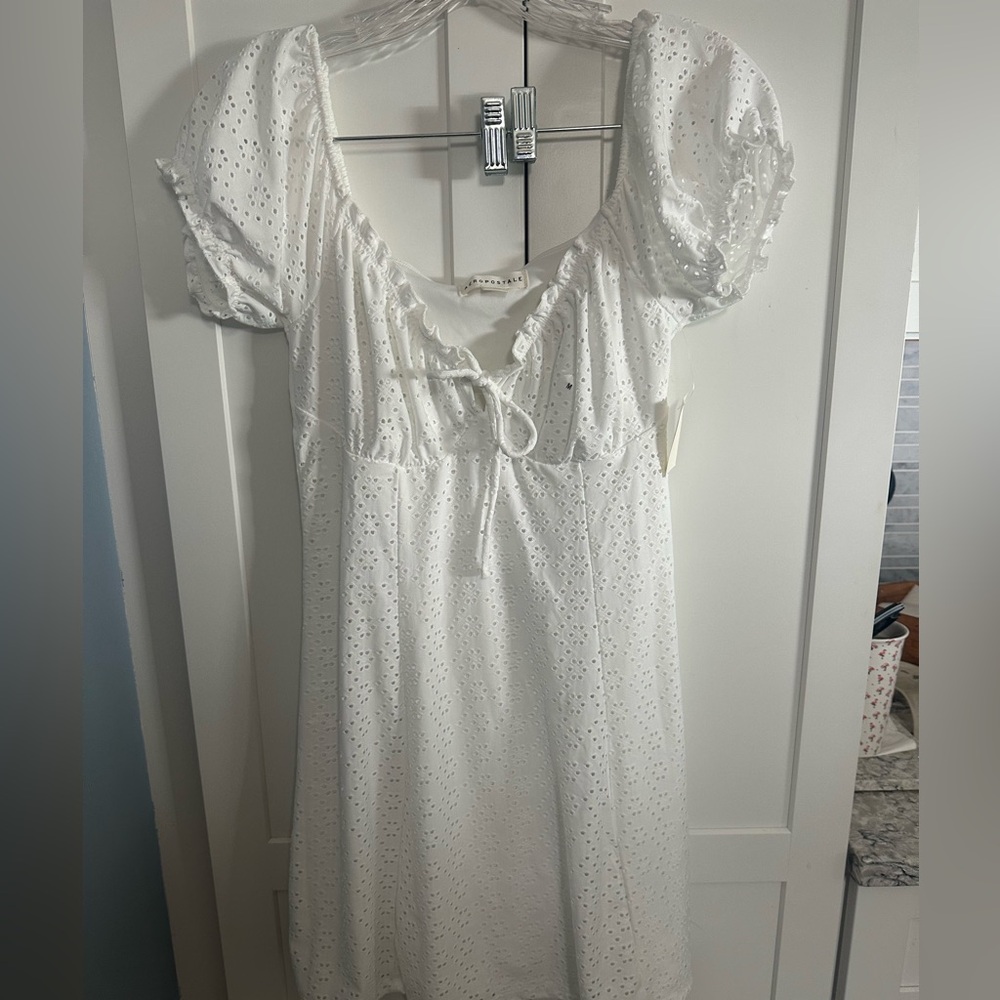 Aeropostale white eyelet dress